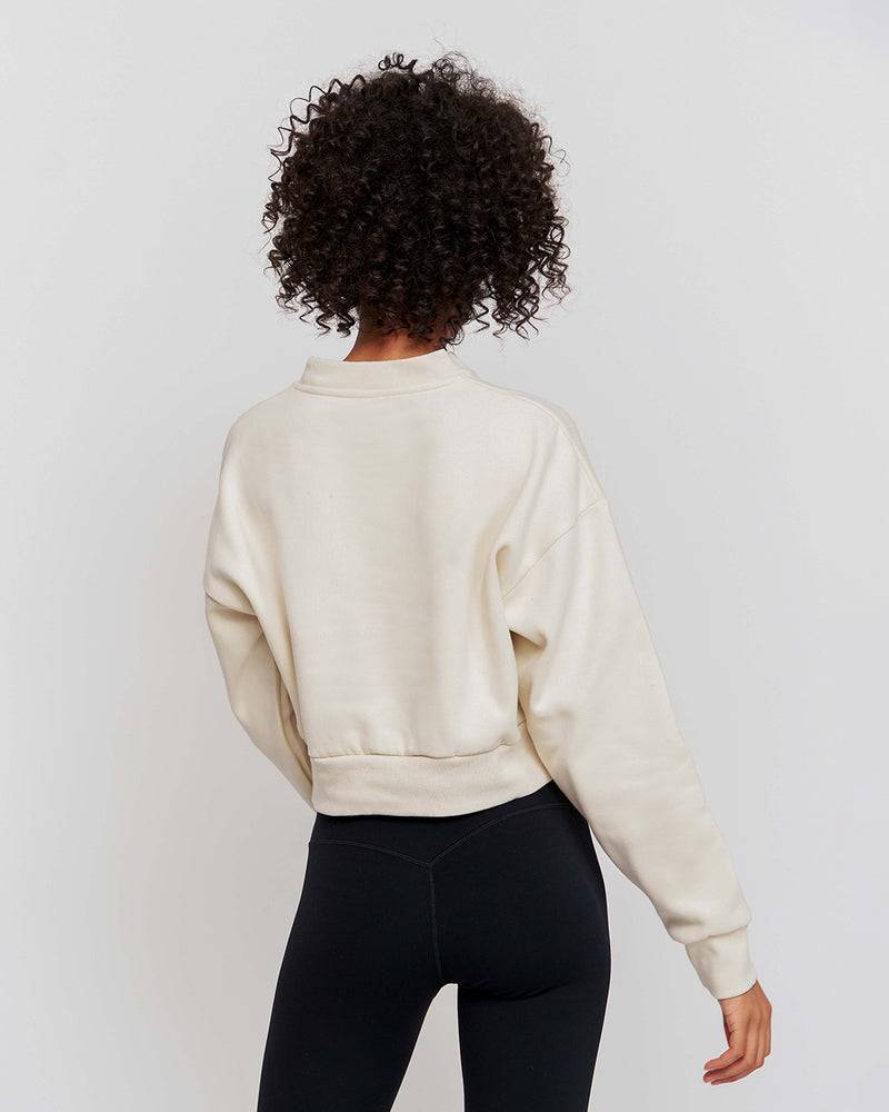 Kuuno Essential Cropped Sweater Light Beige Auslauf