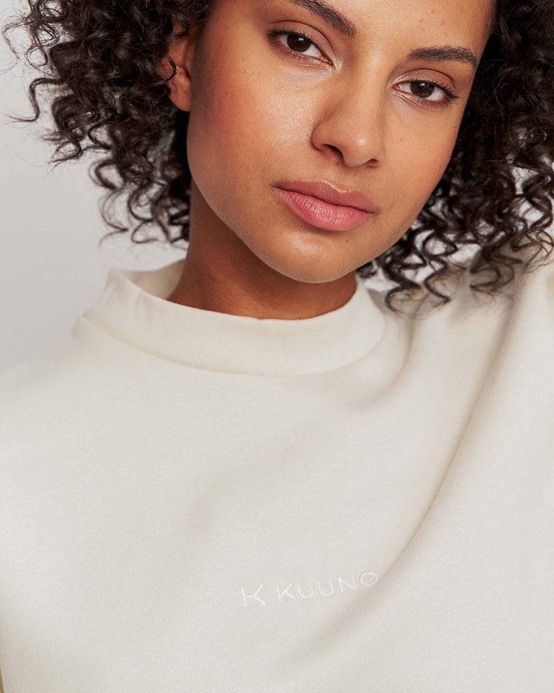 Kuuno Essential Cropped Sweater Light Beige Auslauf