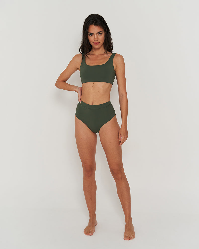 Kuuno Bikini Bottom High Waist Forest Green Angebote