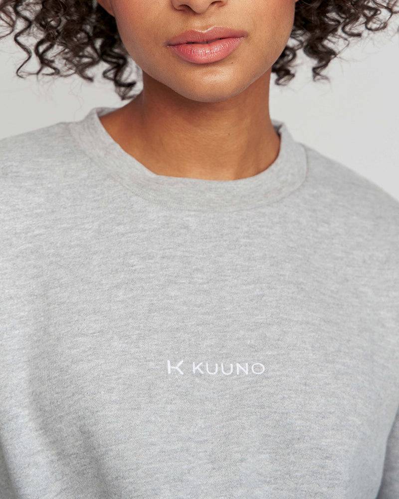 Kuuno Essential Cropped Sweater Light Grey Günstiger Verkauf