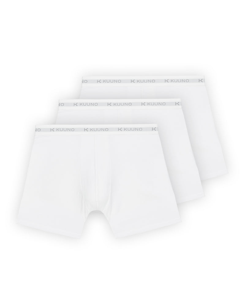Kuuno 3er-Set Everyday Boxers Long Classic White