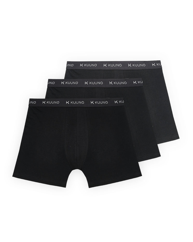 Kuuno 3er-Set Everyday Boxers Long Night Black