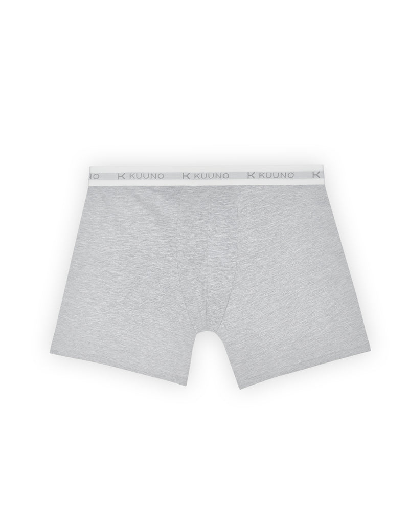 Kuuno Everyday Boxers Long Light Grey Outlet