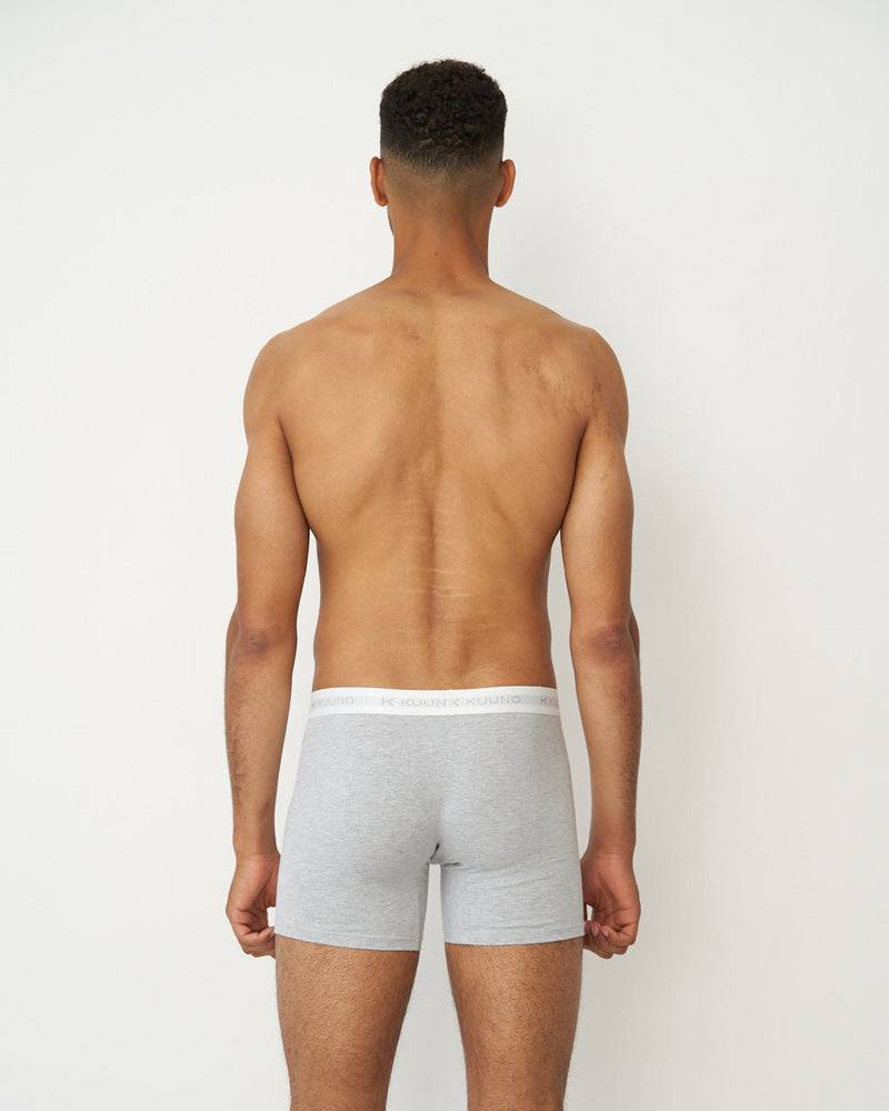 Kuuno 3er-Set Everyday Boxers Long Light Grey Verkauf