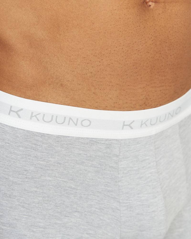 Kuuno 3er-Set Everyday Boxers Long Light Grey Verkauf