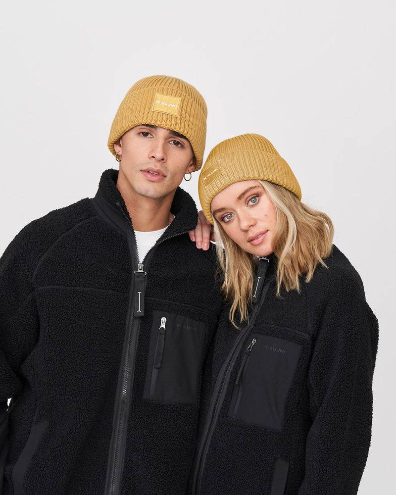Kuuno Ribbed Cotton Beanie Spicy Pumpkin