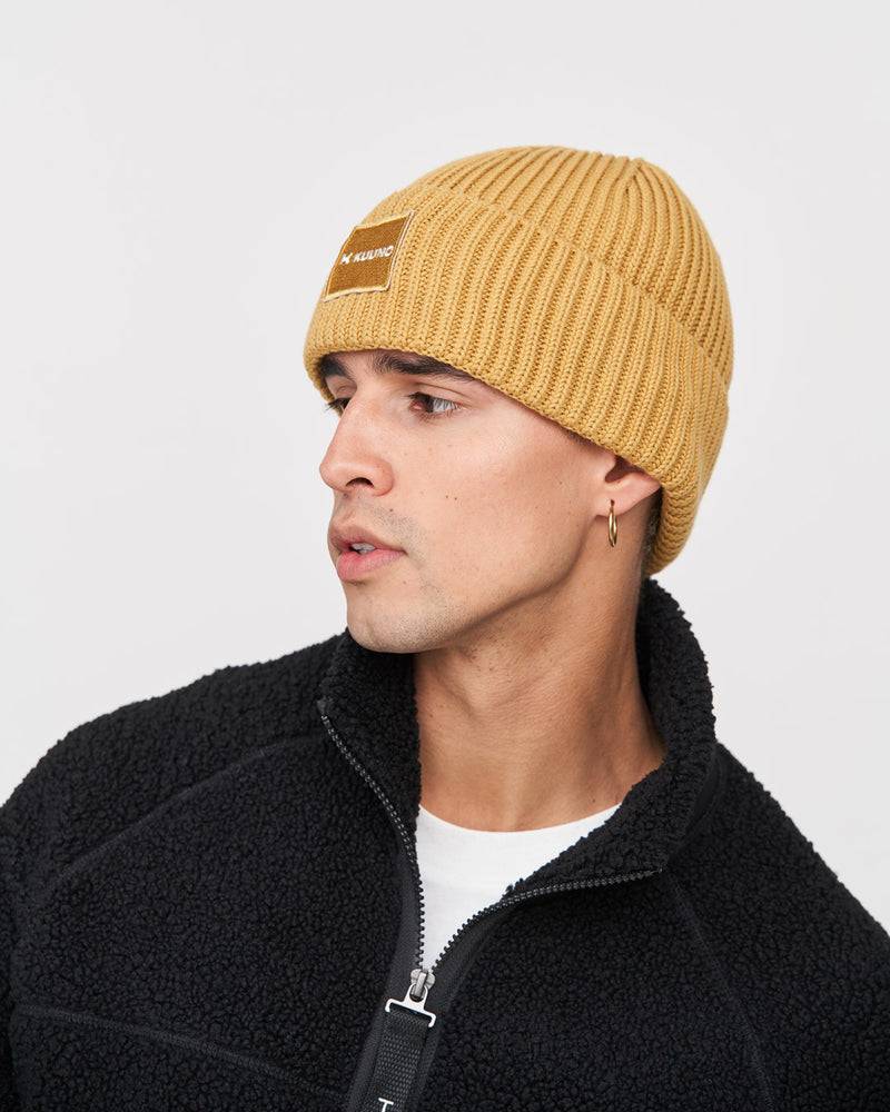 Kuuno Ribbed Cotton Beanie Spicy Pumpkin Schlussverkauf