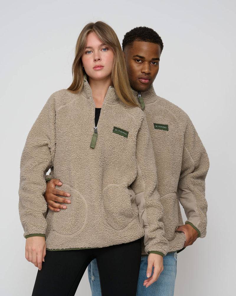 Kuuno Everyday Half Zip Fleece Deep Sand