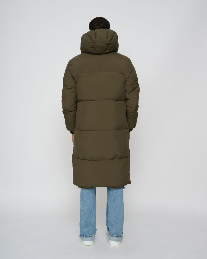 Kuuno Everyday Long Puffer Jacket Forest Green Outlet