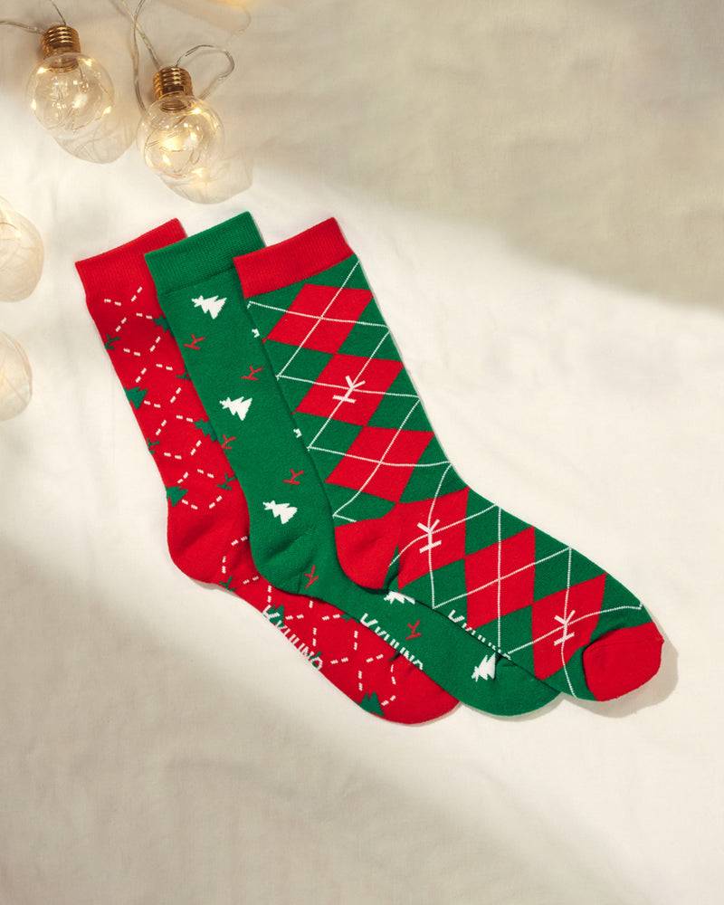 Kuuno 3er-Set Christmas Socks Verkauf