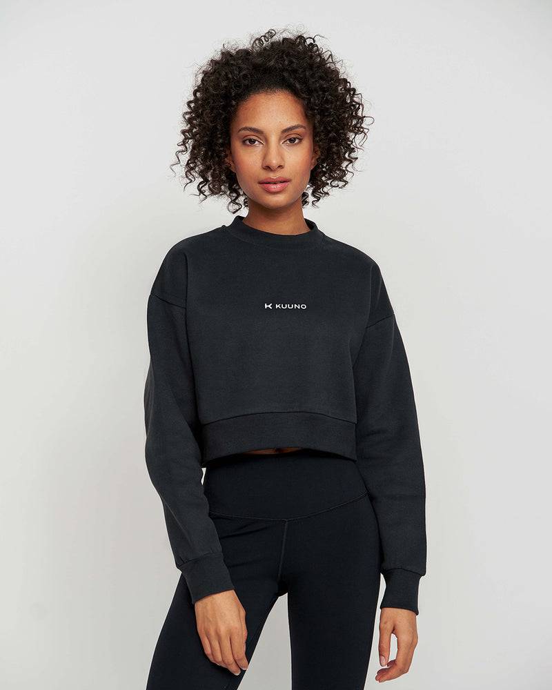 Kuuno Essential Cropped Sweater Night Black