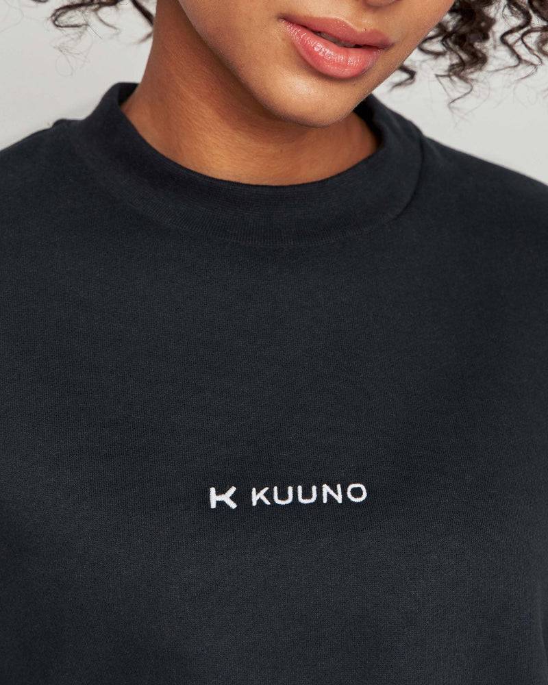 Kuuno Essential Cropped Sweater Night Black Schlussverkauf