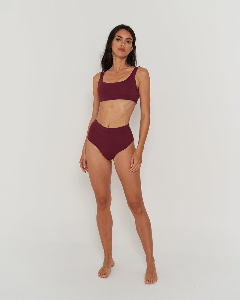 Kuuno Bikini Top Dark Berry Outlet