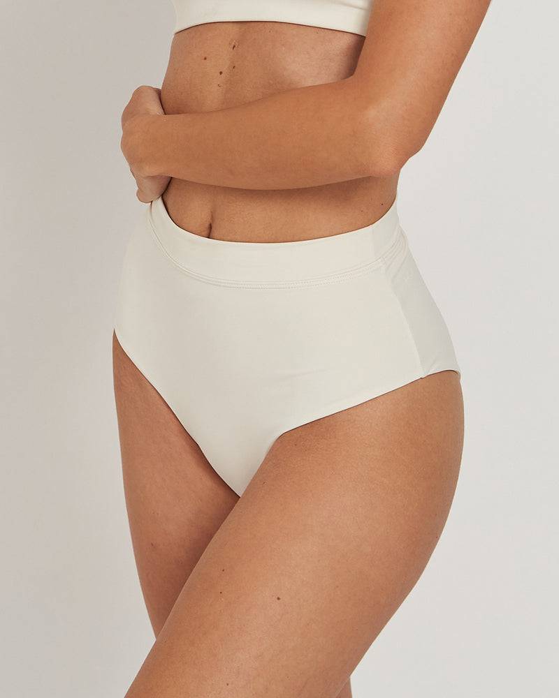 Kuuno Bikini Bottom High Waist Off White Hotsell