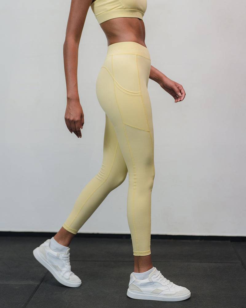 Kuuno Dynamic High Waist Tights Pale Yellow Blitzverkäufe