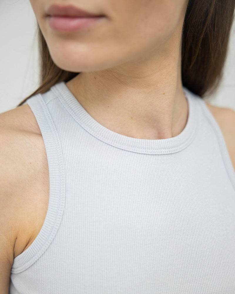 Kuuno Everyday Cotton Tank Top Simple Grey Verkauf