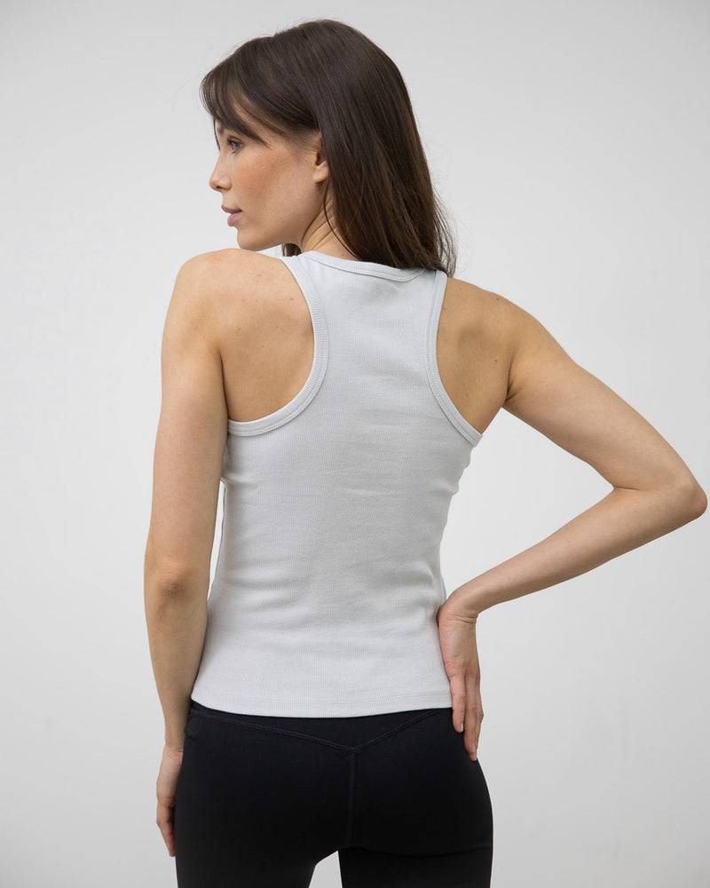 Kuuno Everyday Cotton Tank Top Simple Grey Verkauf