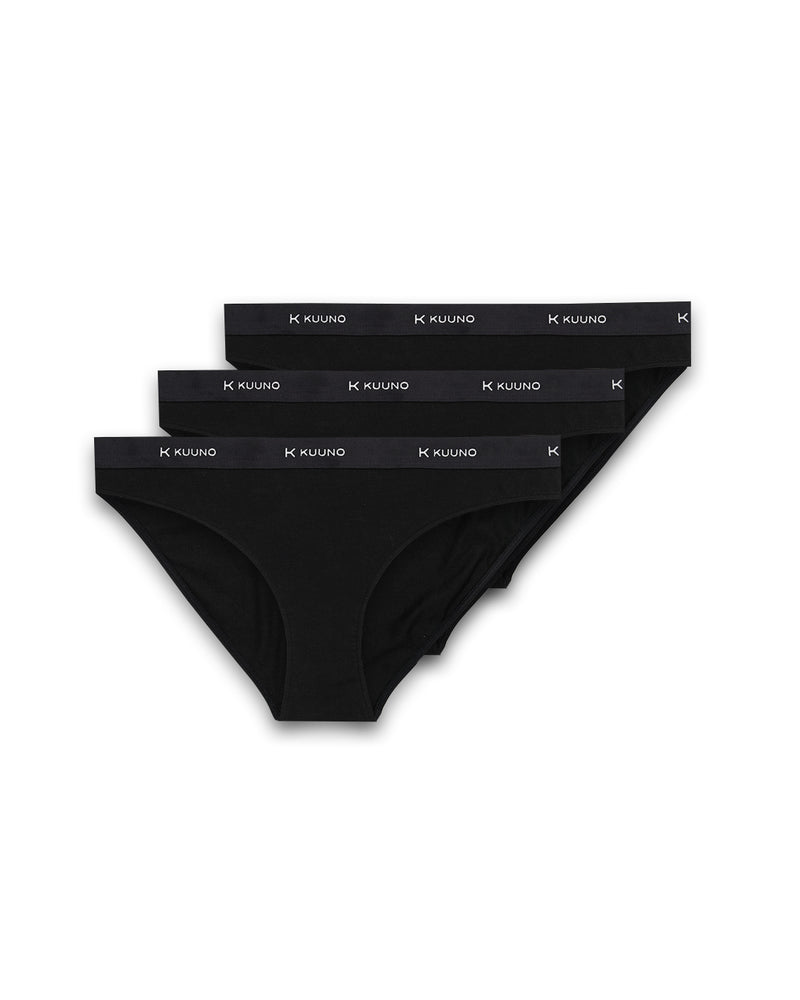 Kuuno 3er-Set Everyday Classic Brief Night Black