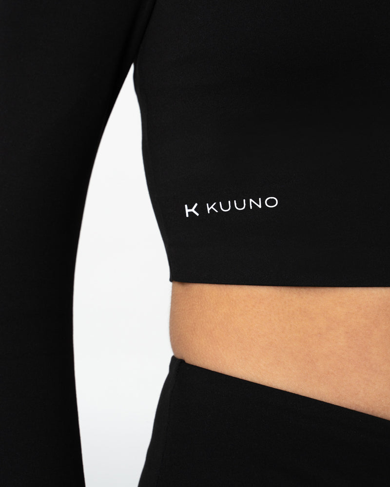 Kuuno Essential Cropped Longsleeve Night Black Hotsell