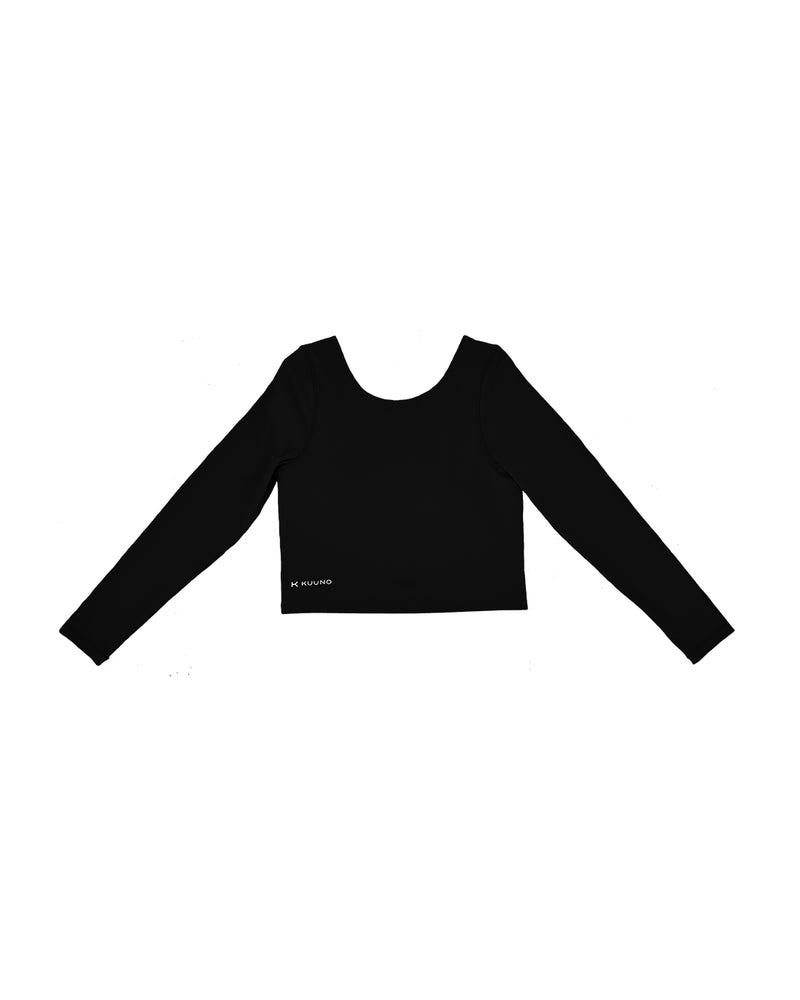 Kuuno Essential Cropped Longsleeve Night Black Hotsell