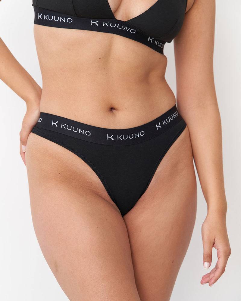Kuuno 3er-Set Everyday Thong Night Black Fabrikverkauf