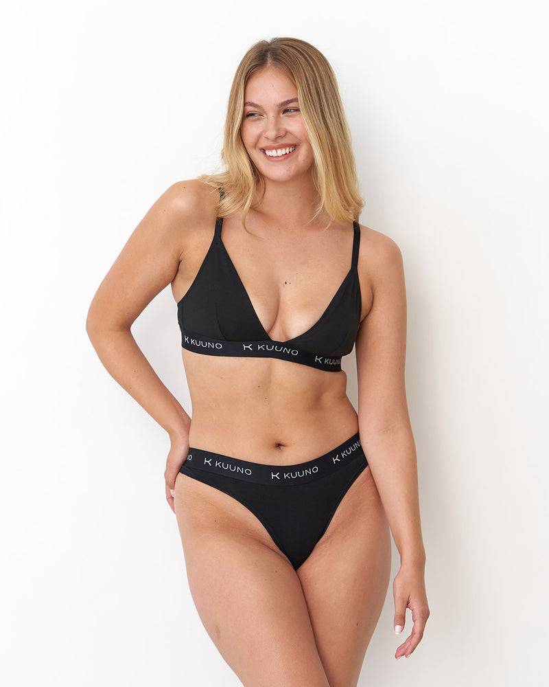 Kuuno 3er-Set Everyday Thong Night Black Fabrikverkauf