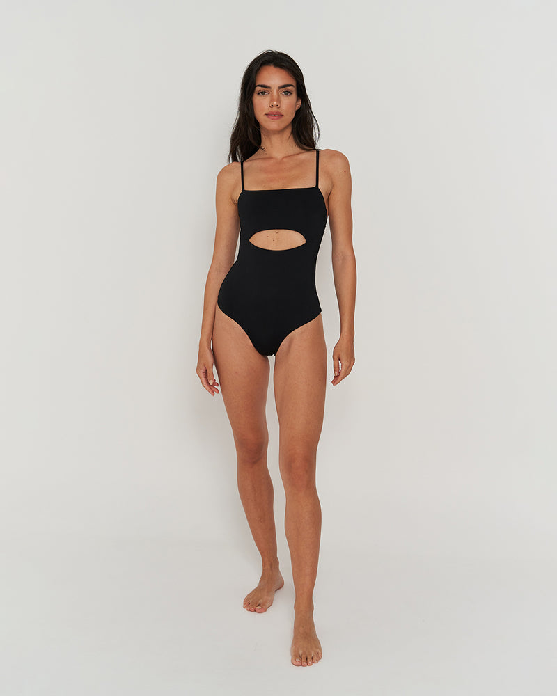 Kuuno Swimsuit Cut Out Night Black Auslauf