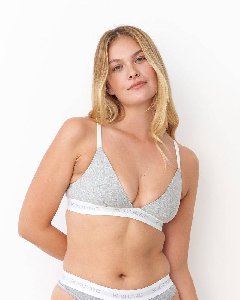 Kuuno Everyday Movement Bra Light Grey Fabrikverkauf