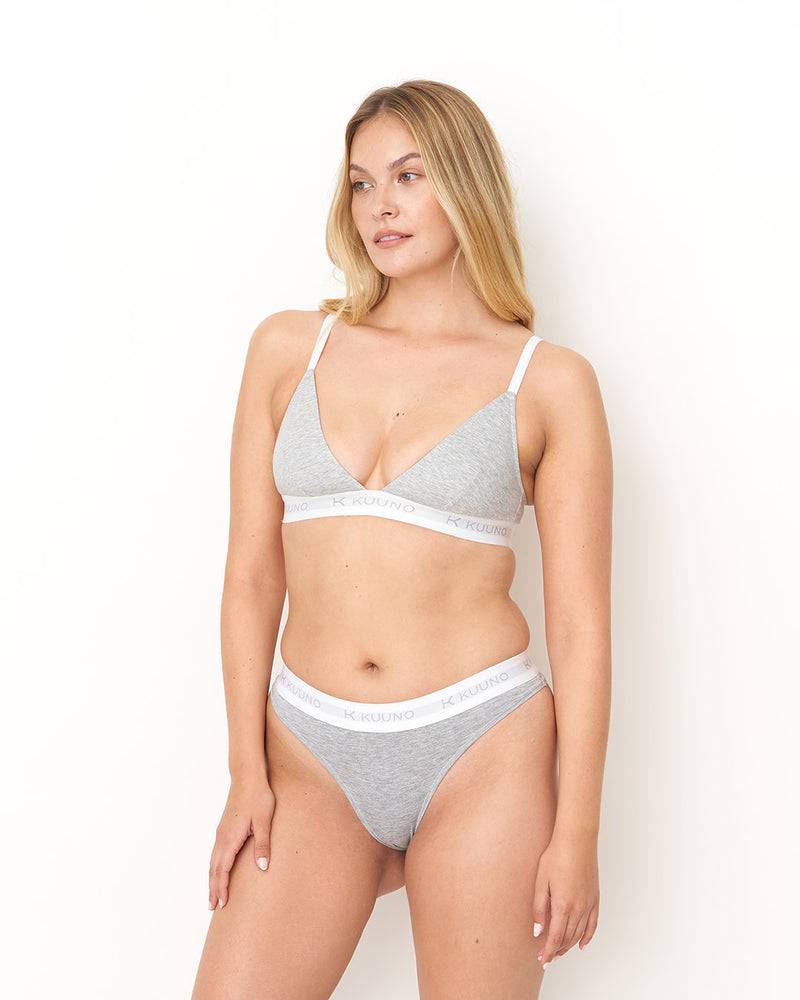 Kuuno Everyday Movement Bra Light Grey Fabrikverkauf