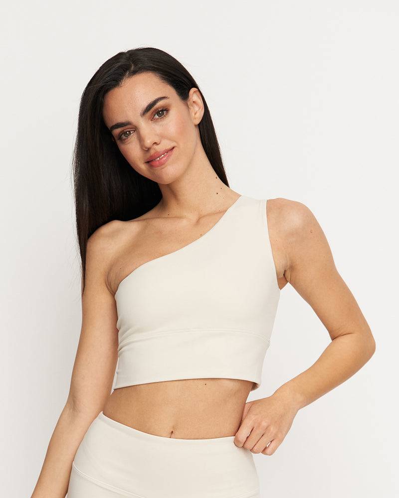 Kuuno Essential One Shoulder Bra Light Beige Verkauf
