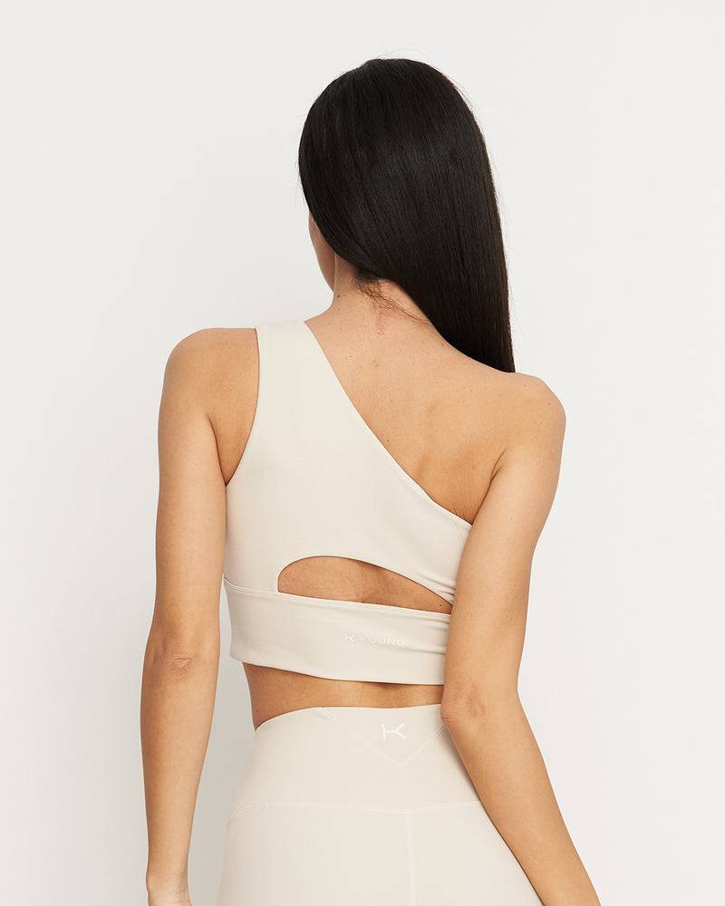 Kuuno Essential One Shoulder Bra Light Beige Verkauf