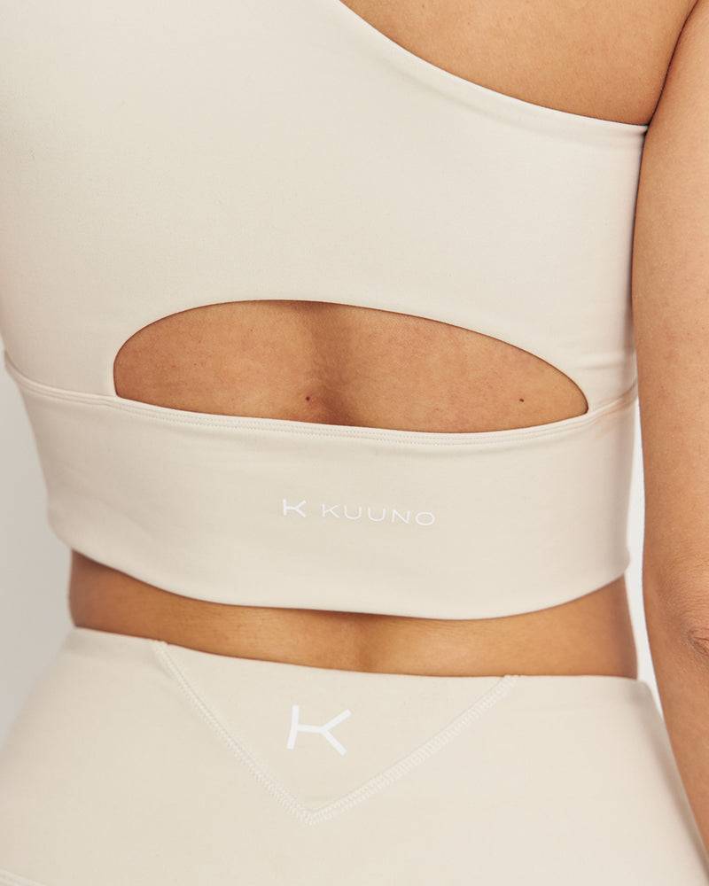 Kuuno Essential One Shoulder Bra Light Beige Verkauf