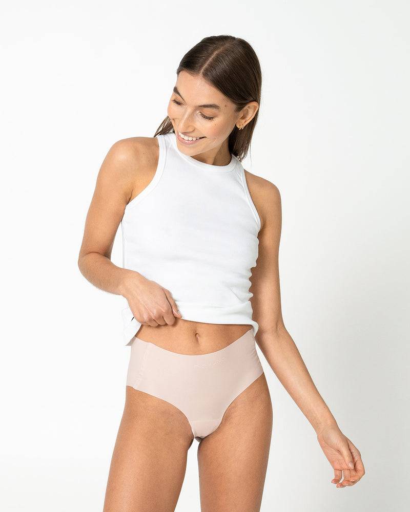 Kuuno 3er-Set Seamless High Waist Classic Brief Natural Blush Günstiger Verkauf