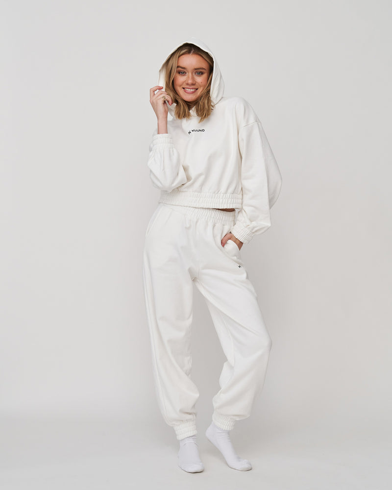 Kuuno Everyday Jogger Hoodie Classic White Outlet