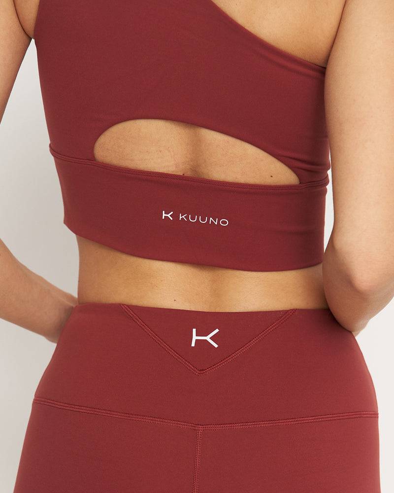 Kuuno Essential One Shoulder Bra Marsala Red Fabrikverkauf