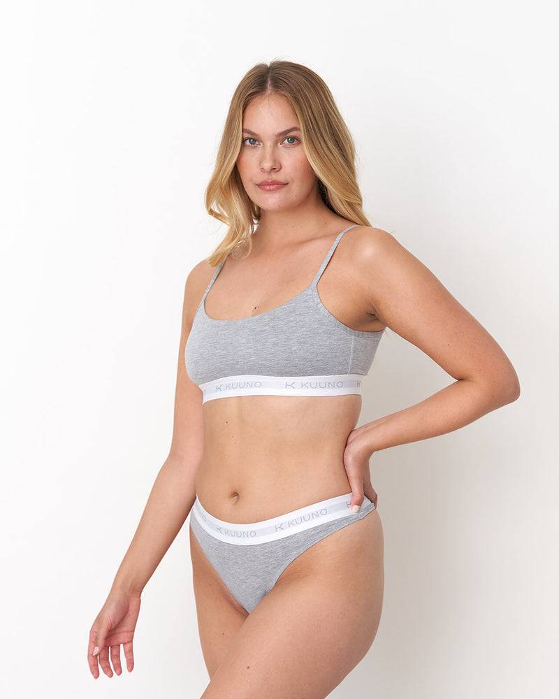 Kuuno Everyday Soft Bra Light Grey Online