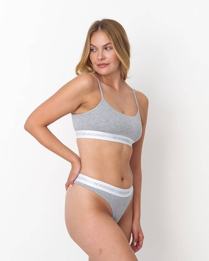 Kuuno Everyday Soft Bra Light Grey Online