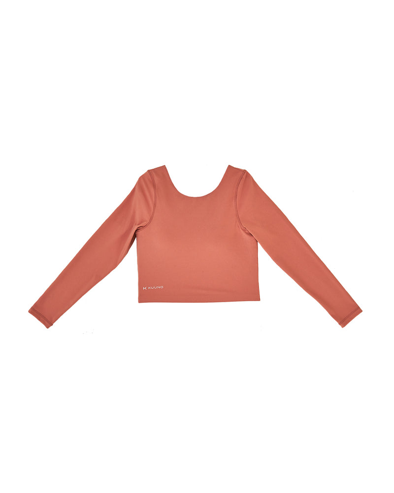 Kuuno Essential Cropped Longsleeve Coral Pink Angebote