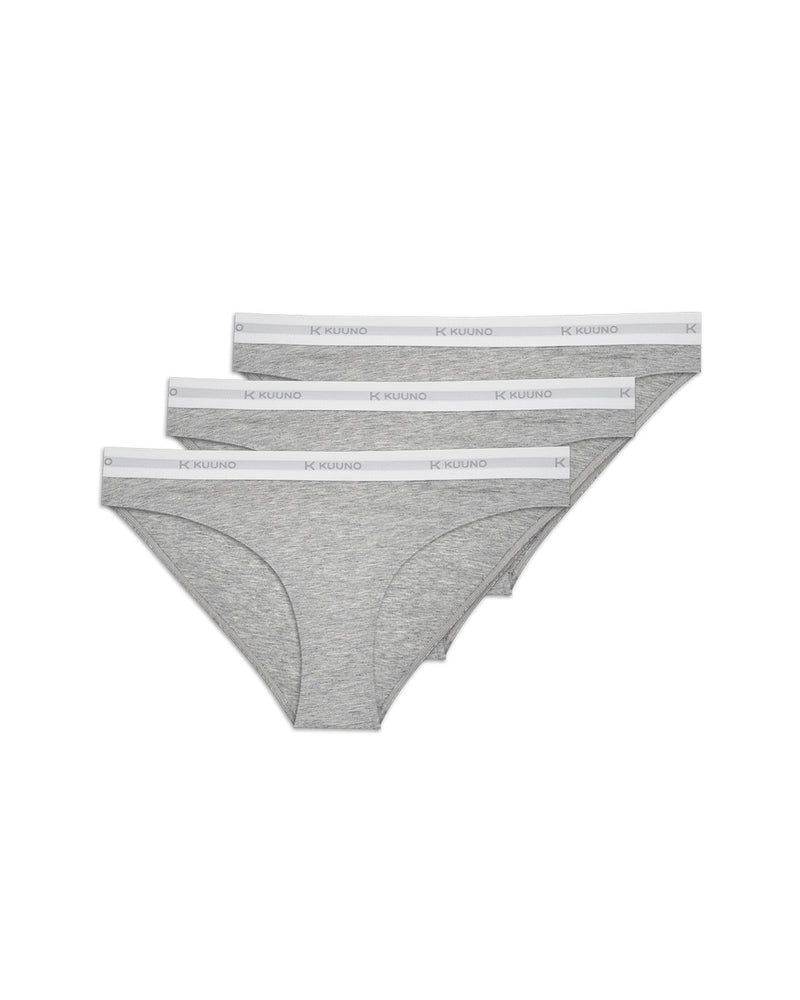 Kuuno 3er-Set Everyday Classic Brief Light Grey