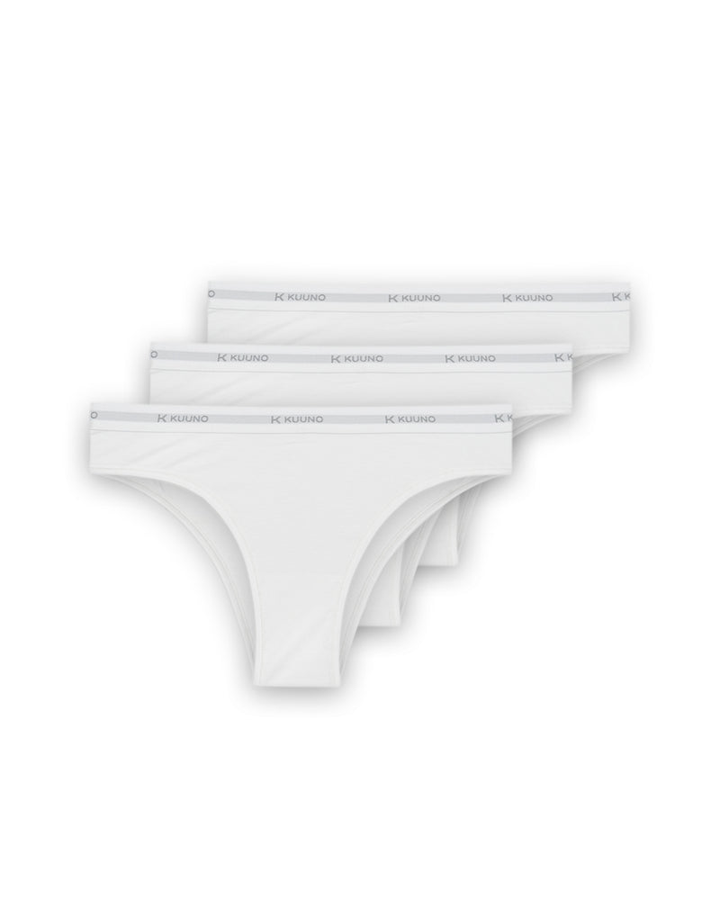 Kuuno 3er-Set Everyday Brazilian Brief Classic White