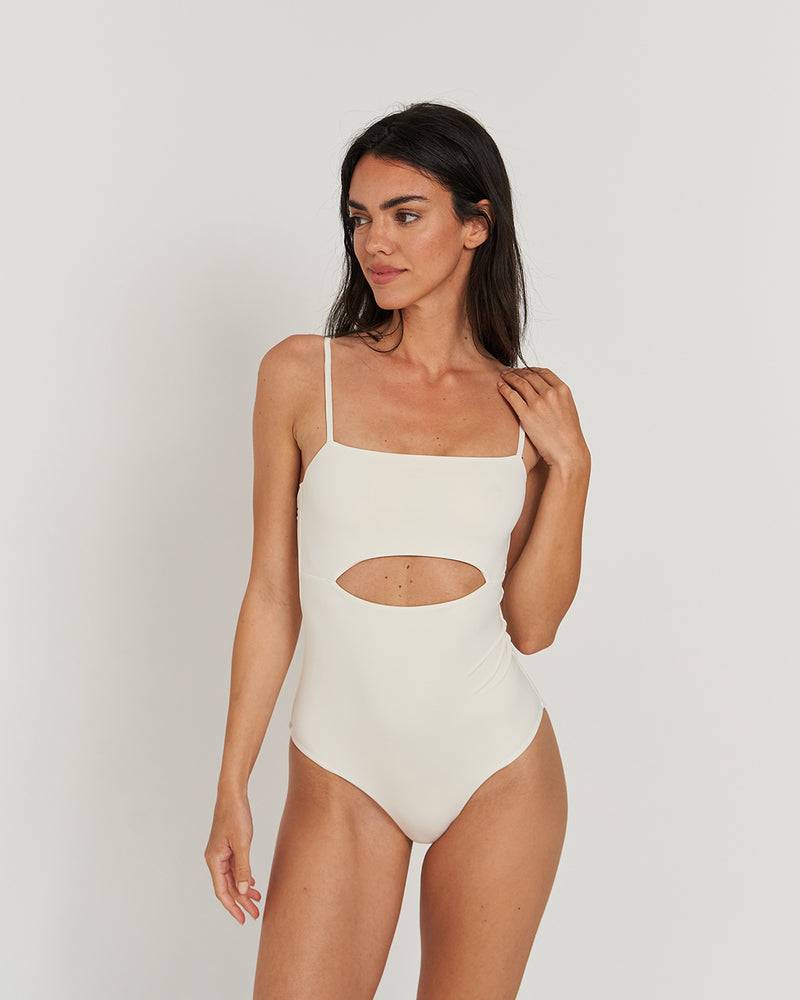 Kuuno Swimsuit Cut Out Off White