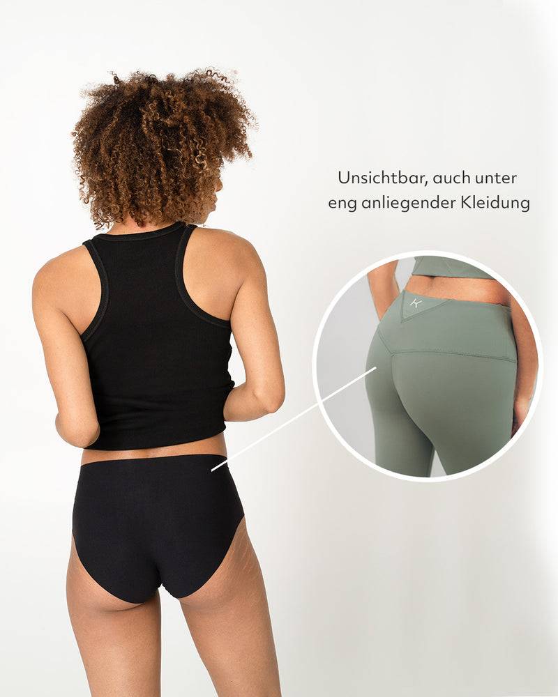 Kuuno Seamless High Waist Classic Brief Night Black Räumungsverkauf