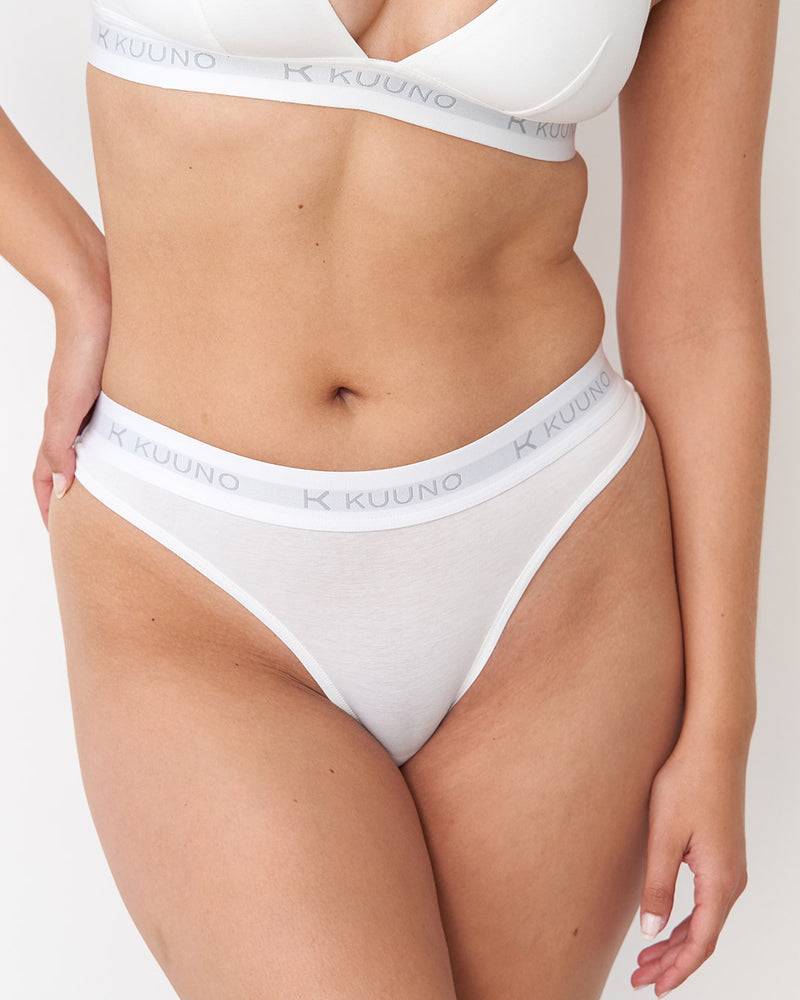 Kuuno 3er-Set Everyday Thong Classic White Auslauf