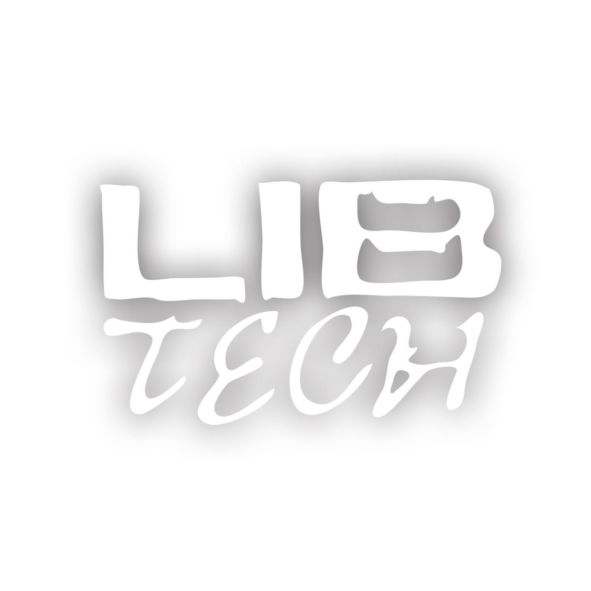 Lib Tech Stacked Logo Diecut Sticker Günstiger Verkauf