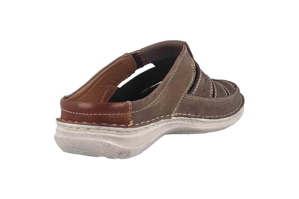 ﻿ Josef Seibel Anvers 76 Pantoletten in Übergrößen Grau 43676 21 711 große Herrenschuhe Auslauf