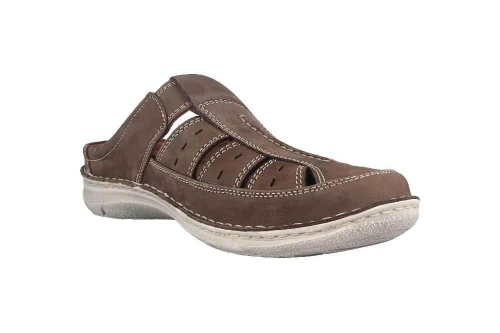 ﻿ Josef Seibel Anvers 76 Pantoletten in Übergrößen Grau 43676 21 711 große Herrenschuhe Auslauf