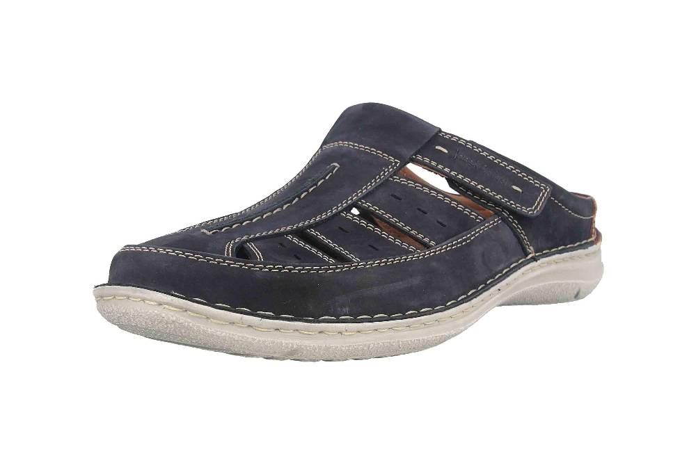 Josef Seibel Anvers 76 Pantoletten in Übergrößen Blau 43676 21 526 große Herrenschuhe Schlussverkauf