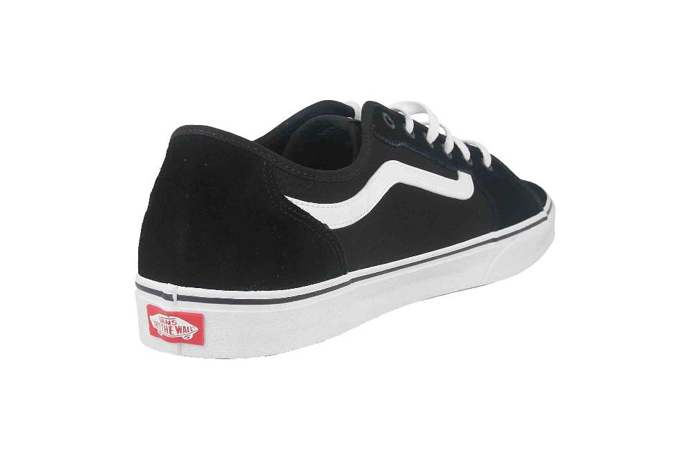 VANS MN Filmore Decon SUEDE/CANVAS (SUEDE/CANVAS) BLK/WHITE Sneaker in Übergrößen Schwarz VN0A3WKZ5LM1 große Herrenschuhe Blitzverkäufe