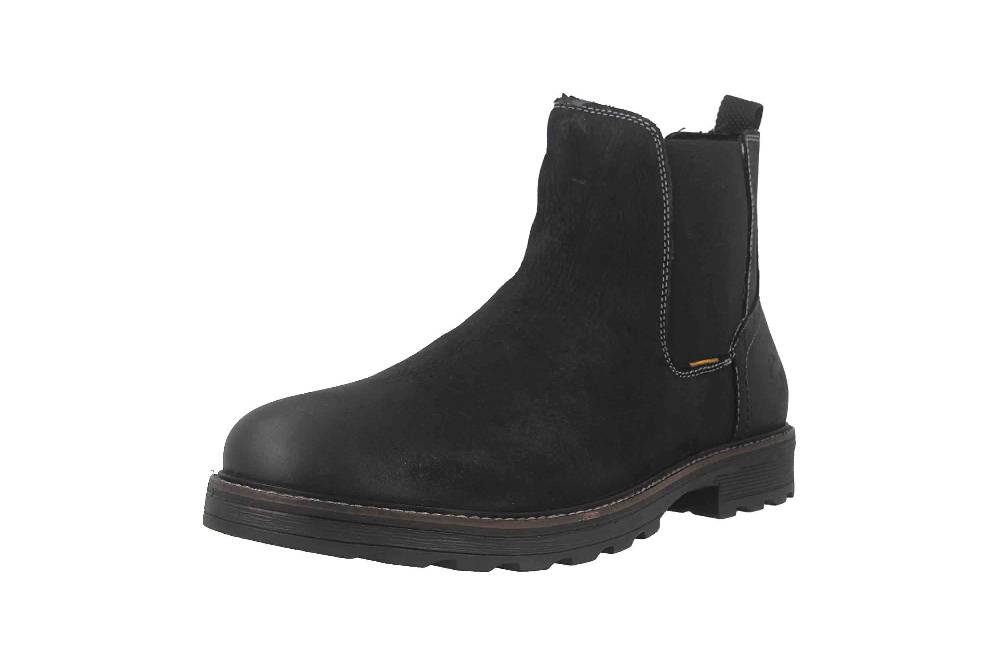 Camel Active Stiefeletten in Übergrößen Schwarz CAFW002-350100 große Herrenschuhe Auslauf