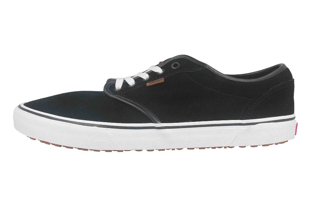 VANS MN ATWOOD VANSGUARD (SUEDE FLEECE) BLACK/WHITE Sneaker in Übergrößen Schwarz VN0A5KXS70P1 große Herrenschuhe